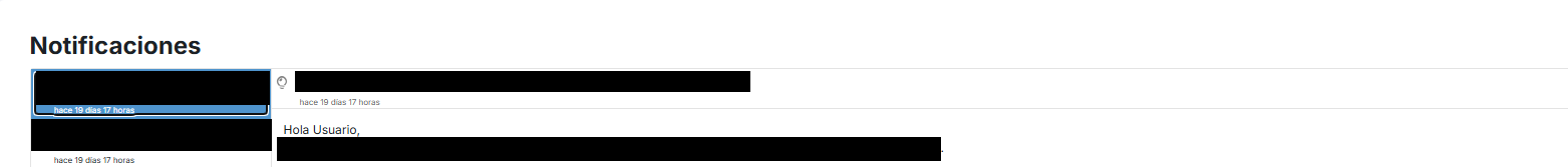 Detalles de notificación